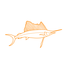 Animals Saltwater Fish Atlantic Sailfish Line Art Illustration Svg, Free Vectors File
